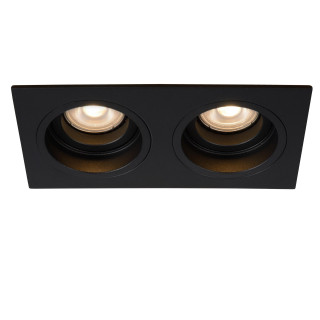 Lucide EMBED - Spot encastrable - 2xGU10 (MR16) - Noir