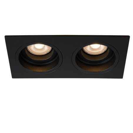 Lucide EMBED - Spot encastrable - 2xGU10 (MR16) - Noir