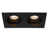 Lucide EMBED - Spot encastrable - 2xGU10 (MR16) - Noir