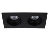 Lucide EMBED - Spot encastrable - 2xGU10 (MR16) - Noir