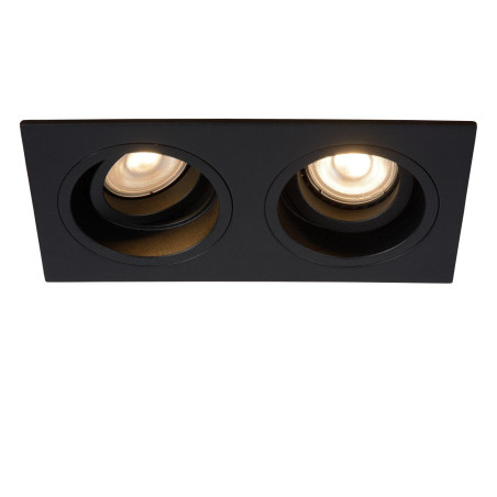 Lucide EMBED - Spot encastrable - 2xGU10 (MR16) - Noir