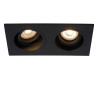 Lucide EMBED - Spot encastrable - 2xGU10 (MR16) - Noir