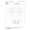 Lucide EMBED - Spot encastrable - 2xGU10 (MR16) - Noir
