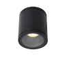 Lucide AVEN - Spot plafond Salle de bains - Ø 9 cm - 1xGU10 (MR16) - IP65 - Noir