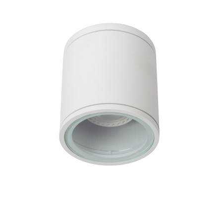 Lucide AVEN - Spot plafond Salle de bains - Ø 9 cm - 1xGU10 (MR16) - IP65 - Blanc