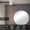 Lucide AVEN - Spot plafond Salle de bains - Ø 9 cm - 1xGU10 (MR16) - IP65 - Blanc