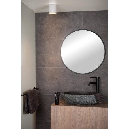 Lucide AVEN - Spot plafond Salle de bains - Ø 9 cm - 1xGU10 (MR16) - IP65 - Blanc