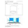 Lucide AVEN - Spot plafond Salle de bains - Ø 9 cm - 1xGU10 (MR16) - IP65 - Blanc