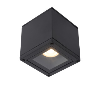 Lucide AVEN - Spot plafond Salle de bains - 1xGU10 (MR16) - IP65 - Noir