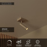 Lucide GRADO - Spot plafond - 1xGU10 (MR11) - Taupe