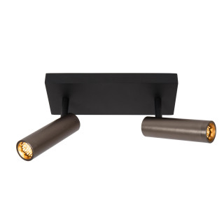 Lucide GRADO - Spot plafond - 2xGU10 (MR11) - Fer gris