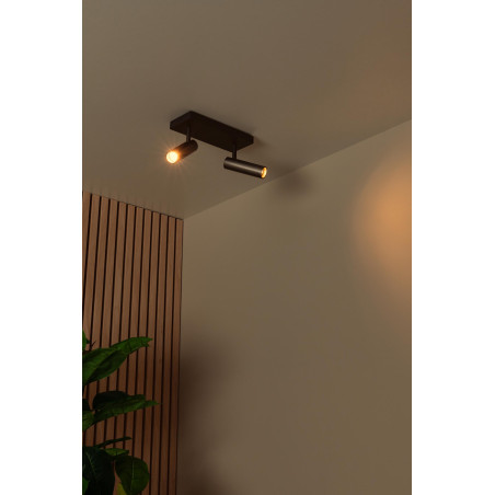 Lucide GRADO - Spot plafond - 2xGU10 (MR11) - Fer gris