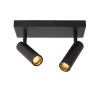 Lucide GRADO - Spot plafond - 2xGU10 (MR11) - Noir