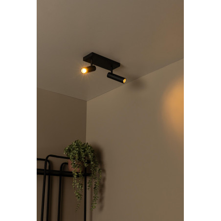 Lucide GRADO - Spot plafond - 2xGU10 (MR11) - Noir