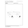 Lucide GRADO - Spot plafond - 2xGU10 (MR11) - Noir