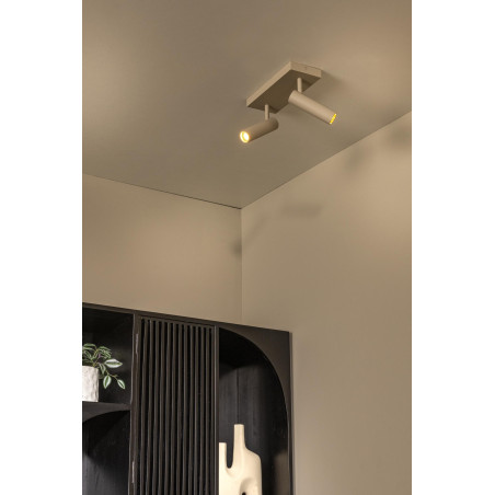 Lucide GRADO - Spot plafond - 2xGU10 (MR11) - Taupe