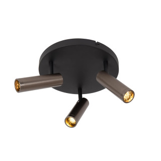 Lucide GRADO - Spot plafond - Ø 25 cm - 3xGU10 (MR11) - Fer gris