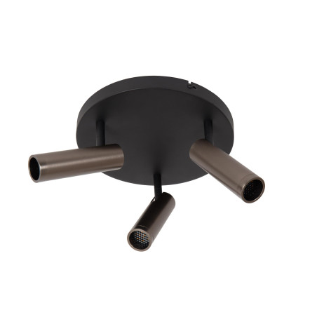 Lucide GRADO - Spot plafond - Ø 25 cm - 3xGU10 (MR11) - Fer gris