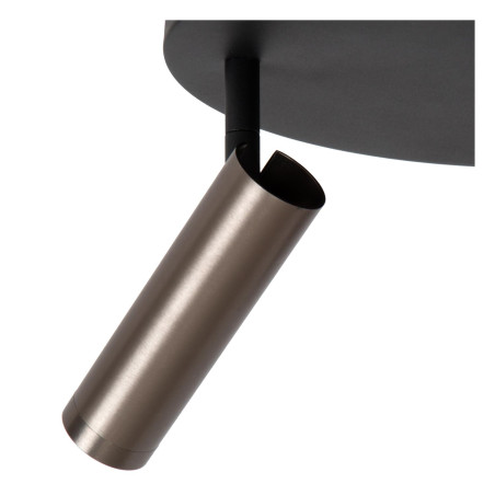 Lucide GRADO - Spot plafond - Ø 25 cm - 3xGU10 (MR11) - Fer gris