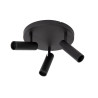 Lucide GRADO - Spot plafond - Ø 25 cm - 3xGU10 (MR11) - Noir