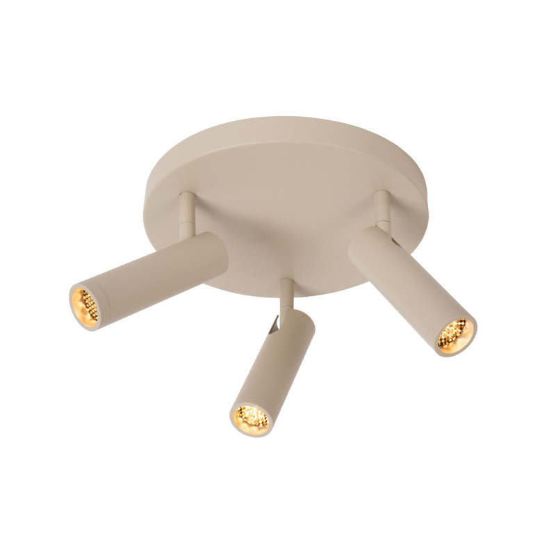 Lucide GRADO - Spot plafond - Ø 25 cm - 3xGU10 (MR11) - Taupe