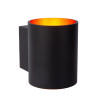 Lucide XERA - Applique murale - Ø 8 cm - 1xG9 - Noir