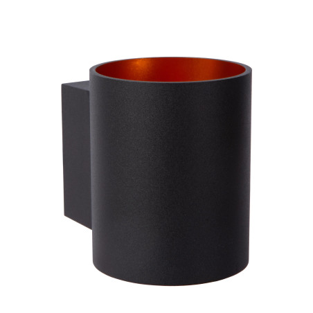 Lucide XERA - Applique murale - Ø 8 cm - 1xG9 - Noir