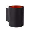 Lucide XERA - Applique murale - Ø 8 cm - 1xG9 - Noir