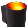 Lucide XERA - Applique murale - Ø 8 cm - 1xG9 - Noir