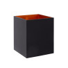 Lucide XERA - Applique murale - 1xG9 - Noir - L 8,2 x P 10 x H 10 cm