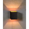 Lucide XERA - Applique murale - 1xG9 - Noir - L 8,2 x P 10 x H 10 cm