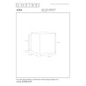 Lucide XERA - Applique murale - 1xG9 - Noir - L 8,2 x P 10 x H 10 cm