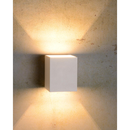Lucide XERA - Applique murale - 1xG9 - Blanc - L 8,2 x P 10 x H 10 cm