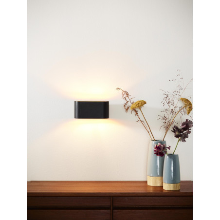 Lucide XERA - Applique murale - 1xG9 - Noir - L 16 x P 8 x H 8 cm