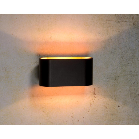 Lucide XERA - Applique murale - 1xG9 - Noir - L 16 x P 8 x H 8 cm