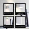 Lucide XERA - Applique murale - 1xG9 - Blanc - L 8 x P 16 x H 8 cm