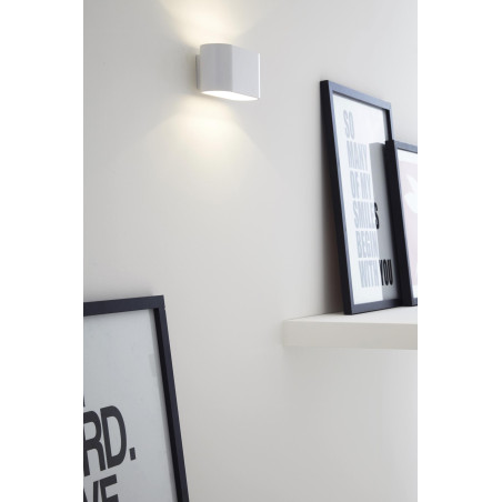 Lucide XERA - Applique murale - 1xG9 - Blanc - L 8 x P 16 x H 8 cm