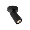Lucide XYRUS - Spot plafond - Ø 9 cm - LED Dim to warm - GU10 (MR16) - 1x5W 2200K/3000K - Noir