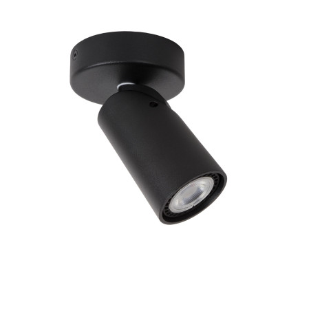 Lucide XYRUS - Spot plafond - Ø 9 cm - LED Dim to warm - GU10 (MR16) - 1x5W 2200K/3000K - Noir