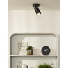 Lucide XYRUS - Spot plafond - Ø 9 cm - LED Dim to warm - GU10 (MR16) - 1x5W 2200K/3000K - Noir