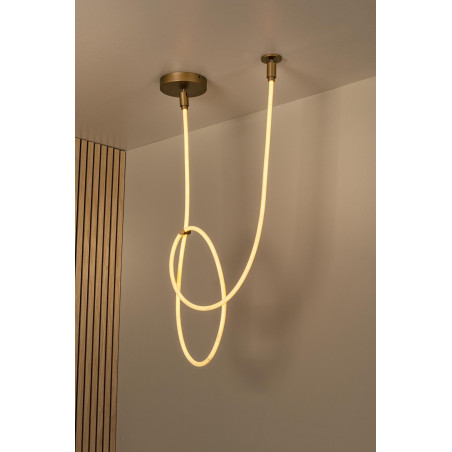 Lucide JANDERIN - Plafonnier - LED Dim. - CCT - 1x36W 2200K/3300K - Champagne Couleur - Vibes