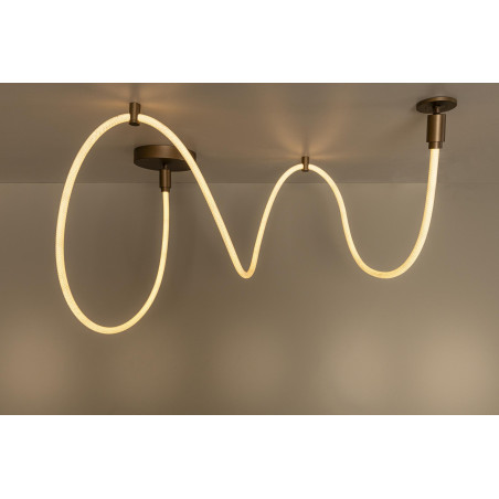 Lucide JANDERIN - Plafonnier - LED Dim. - CCT - 1x36W 2200K/3300K - Champagne Couleur - Vibes