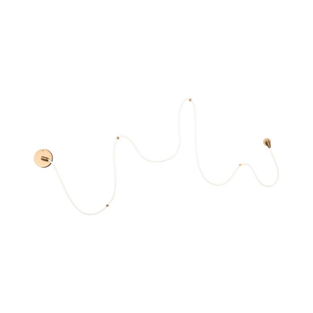 Lucide JANDERIN - Applique murale - LED Dim. - CCT - 1x48W 2200K/3300K - Détecteur à balayage manuel - Champagne Couleur - Vibes