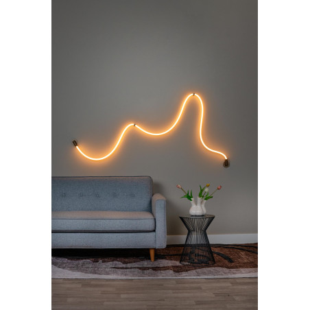 Lucide JANDERIN - Applique murale - LED Dim. - CCT - 1x48W 2200K/3300K - Détecteur à balayage manuel - Champagne Couleur - Vibes