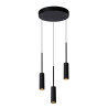 Lucide TUBULE - Suspension - Ø 26 cm - LED - 3x7W 2700K - Noir