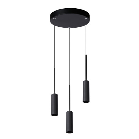 Lucide TUBULE - Suspension - Ø 26 cm - LED - 3x7W 2700K - Noir