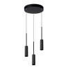 Lucide TUBULE - Suspension - Ø 26 cm - LED - 3x7W 2700K - Noir