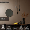 Lucide TUBULE - Suspension - Ø 26 cm - LED - 3x7W 2700K - Noir