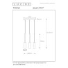Lucide TUBULE - Suspension - Ø 26 cm - LED - 3x7W 2700K - Noir
