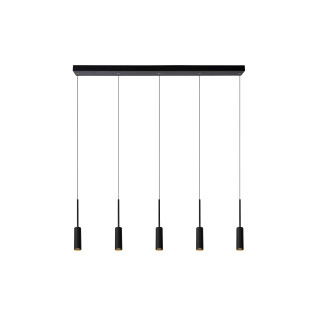 Lucide TUBULE - Suspension - LED - 5x7W 2700K - Noir